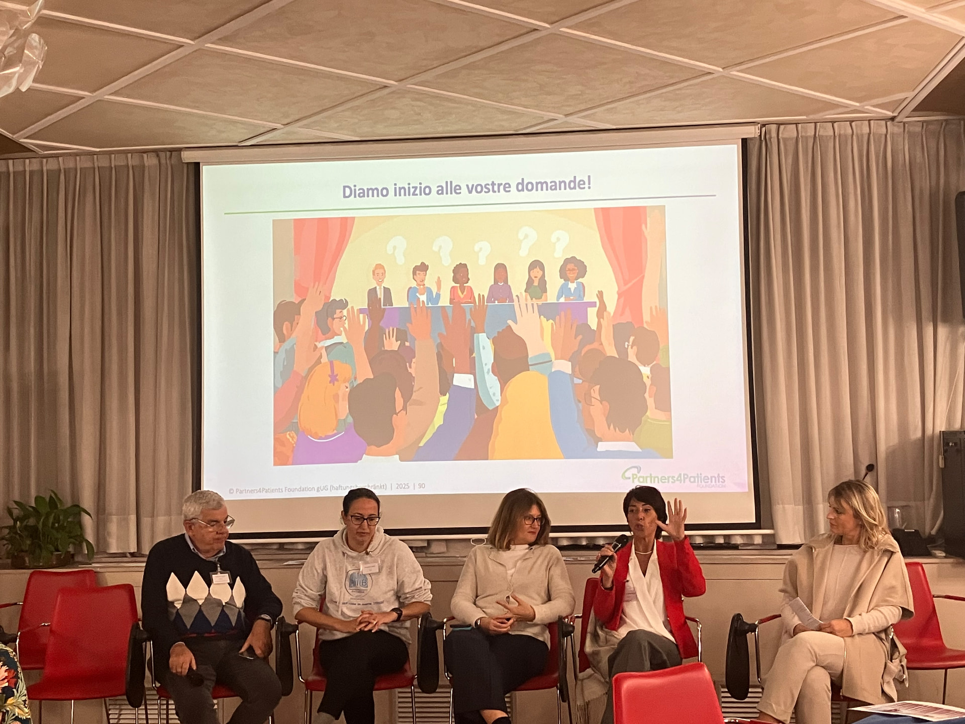 Attendees at the Milan 2025 Partners4Patients networking event